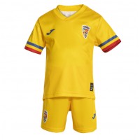 Rumänien Fußballbekleidung Heimtrikot Kinder EM 2024 Kurzarm (+ kurze hosen)